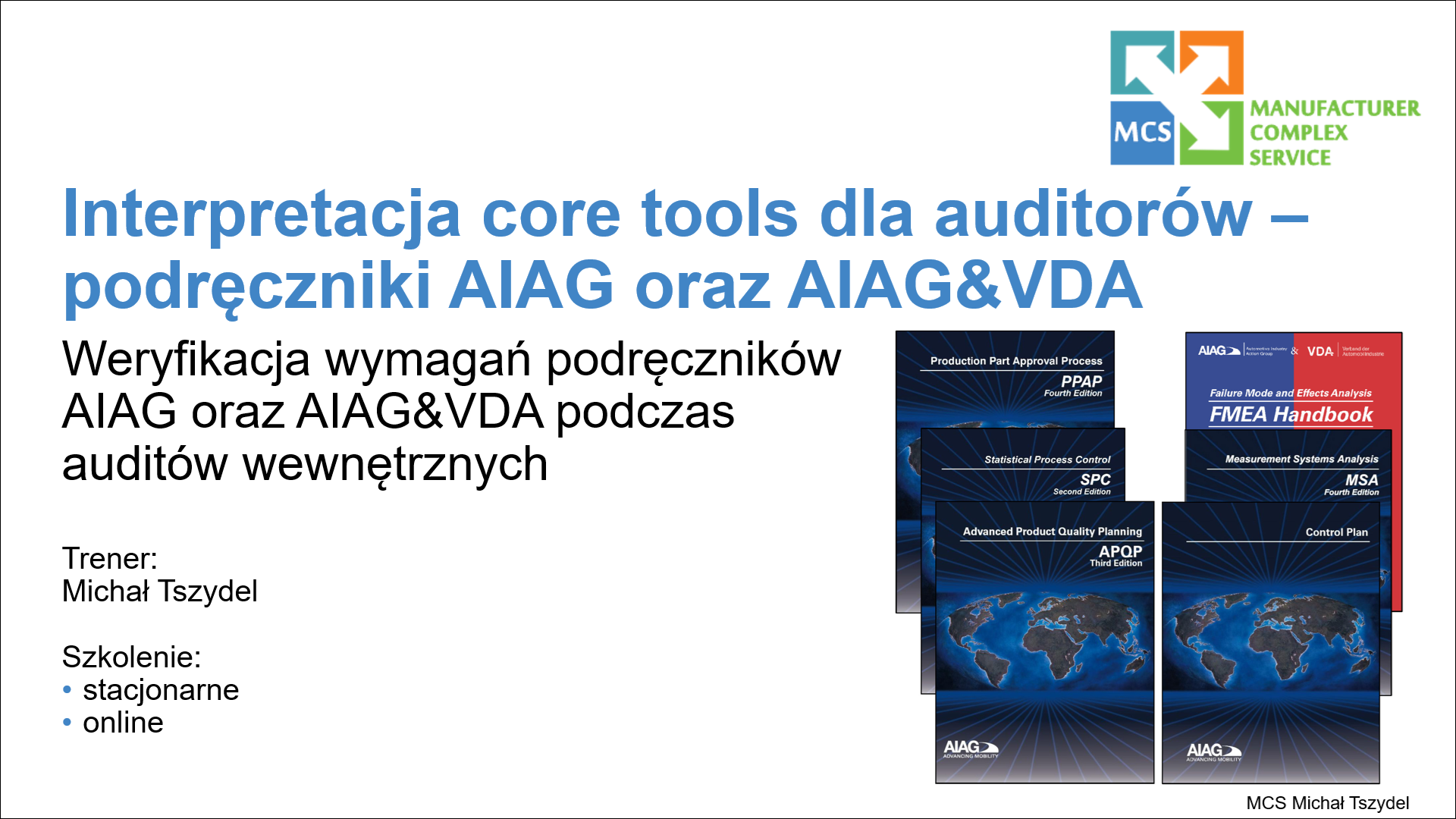 Interpretacja core tools AIAG&VDA   logo szkolenia
