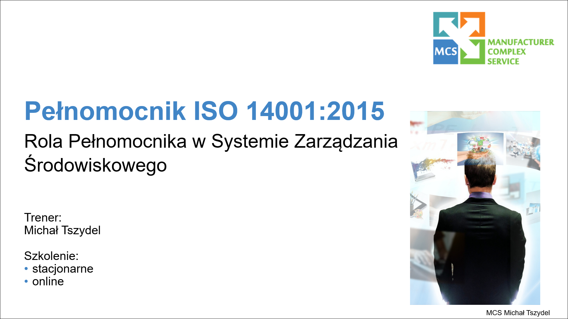 Pełnomocnik ISO 14001 2015   logo szkolenia