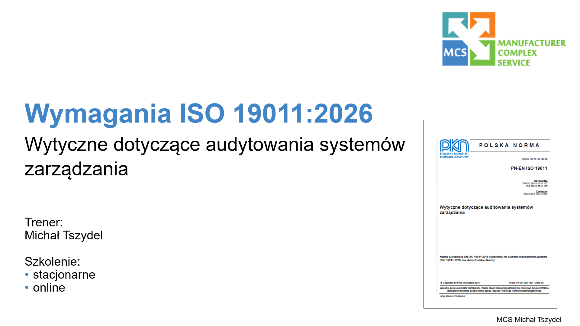 Wymagania ISO 19011 2026   logo szkolenia